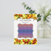 Springtime Wedding Save the Date Postcard Ankündigungspostkarte (Stehend Vorderseite)