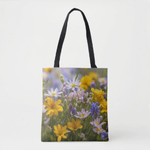 Springtime-Wildblumen Tasche