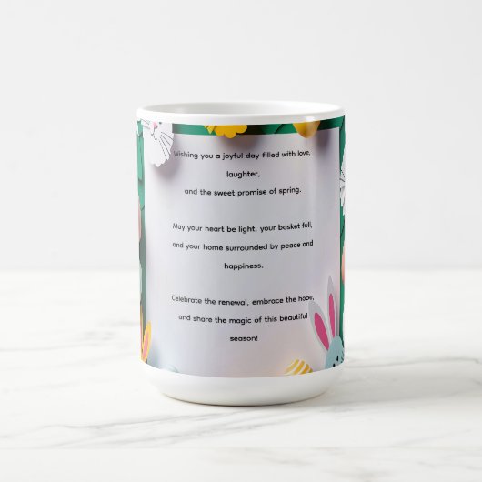 Springtime Wishes and Easter Joy Kaffeetasse (Mittel)