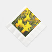 Springtime Yellow Daffodin, floral Serviette (Ecke)
