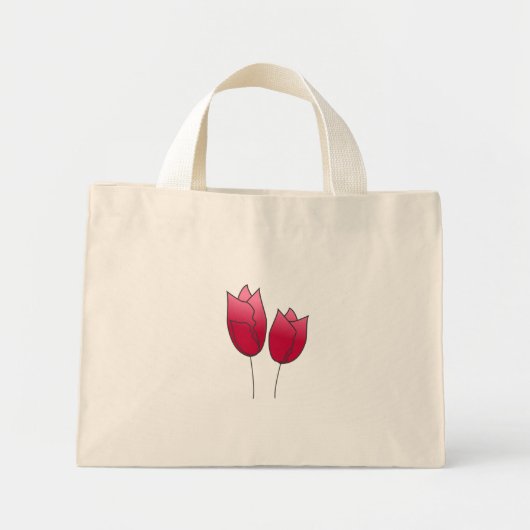 Springtulips Mini Stoffbeutel (Vorne)