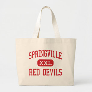 Springville - rote Teufel - hoch - Springville Jumbo Stoffbeutel