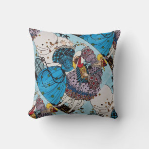 SPRINGVÖGEL / SCHÖNHEIT SCHÖNE KOSTENENTWICKLUNG KISSEN