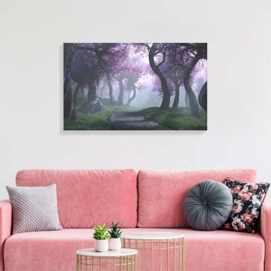 Springwalk Canvas Print Leinwanddruck (Insitu (Wohnzimmer))