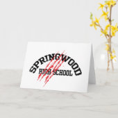 Springwood High School Karte (Gelbe Blume)