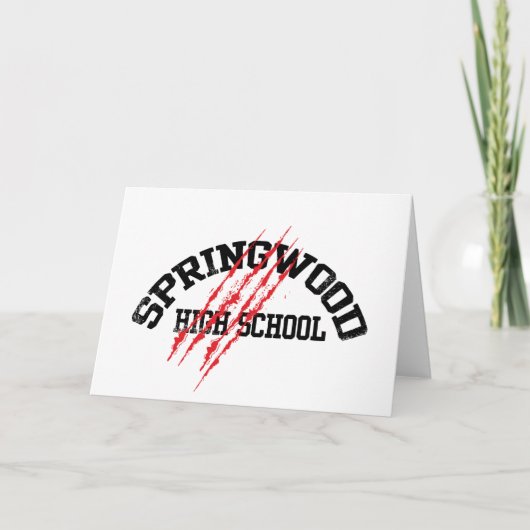 Springwood High School Karte (Vorderseite)