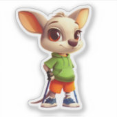 Springy Roo Vinyl Sticker (Vorderseite)