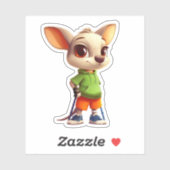 Springy Roo Vinyl Sticker (Blatt)