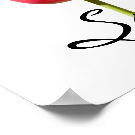 Springy Tulips Poster (Ecke)