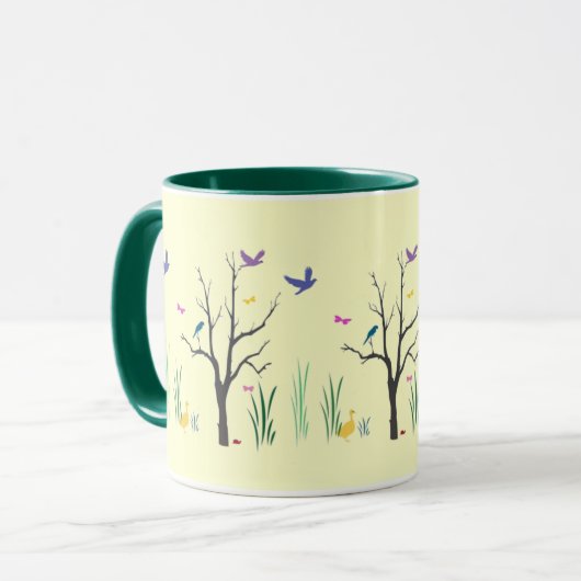 Springzeit Tasse (Vorderseite Links)