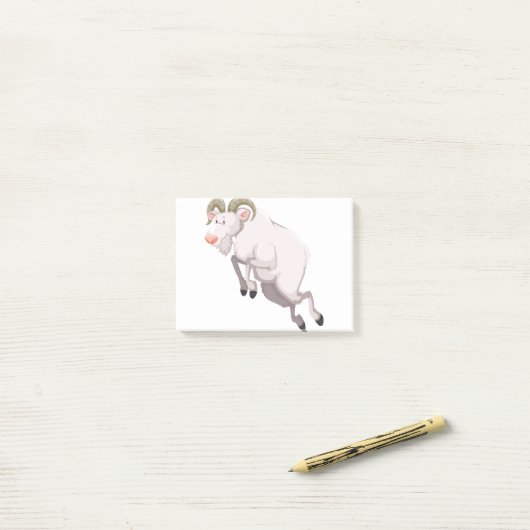 Springziege Post-it Klebezettel (Auf Schreibtisch)