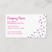 Sprinkfarbig, süß visitenkarte (Rückseite)