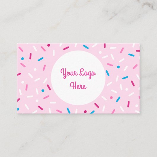 Sprinkfarbig, süß visitenkarte (Vorderseite)