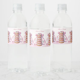 Sprinkflasche Donuts rosa Flasche Wasser Flasche Wasserflaschenetikett