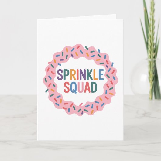 Sprinkkplatz | Baby Sprinkle Karte (Vorderseite)