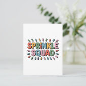 Sprinkkplatz | Baby Sprinkle Postkarte (Stehend Vorderseite)