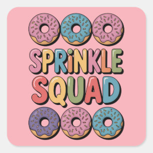 Sprinkkplatz Baby Sprinkle Quadratischer Aufkleber