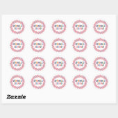 Sprinkkplatz | Baby Sprinkle Runder Aufkleber (Blatt)