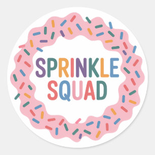 Sprinkkplatz Baby Sprinkle Runder Aufkleber