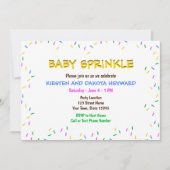 Sprinkle Baby Dusche Einladung (Vorderseite)