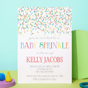 Sprinkle Baby Dusche Einladung