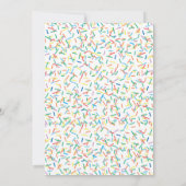 Sprinkle Baby Dusche Einladung (Rückseite)