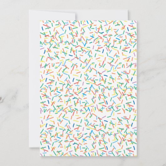 Sprinkle Baby Dusche Einladung (Rückseite)