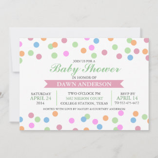 Sprinkle Baby Dusche Einladung