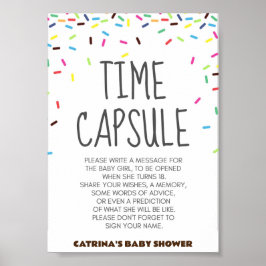 Sprinkle Baby Dusche Party Zeichen Poster