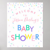 Sprinkle Baby Dusche Willkommenspender Poster (Vorne)