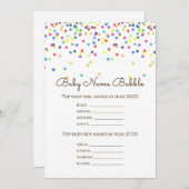 Sprinkle Baby Showgame mit Antwort auf die 12x18 Einladung (Vorne/Hinten)