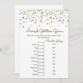 Sprinkle Baby Showgame mit Antwort auf die 12x18 Einladung (Vorne/Hinten)