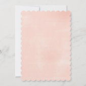 Sprinkle Baby Showpastel Floral Gold Glam Einladung (Rückseite)