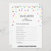 Sprinkle Babydusche - bestellbarer Name, 12x18 Einladung (Vorne/Hinten)