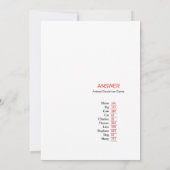 Sprinkle Babydusche - bestellbarer Name, 12x18 Einladung (Rückseite)