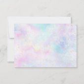 Sprinkle Butterfly Baby Diaper Raffel Ticket Einladung (Rückseite)