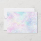 Sprinkle Butterfly Babydusche Reservierungskarte Einladung (Rückseite)