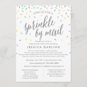 Sprinkle by Mail Baby Dusche Einladung