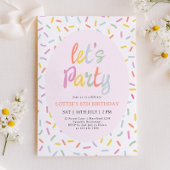 Sprinkle Confetti Birthday Invitation Einladung