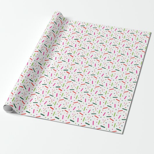 Sprinkle Confetti Holiday Wrapping Paper Geschenkpapier (Ungerollt)