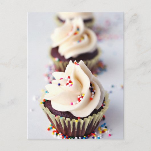Sprinkle Cupcakes Postkarte (Vorderseite)