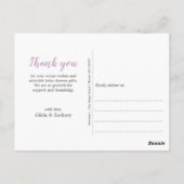 Sprinkle Deine Baby-Dusche Vielen Dank Postkarte (Rückseite)