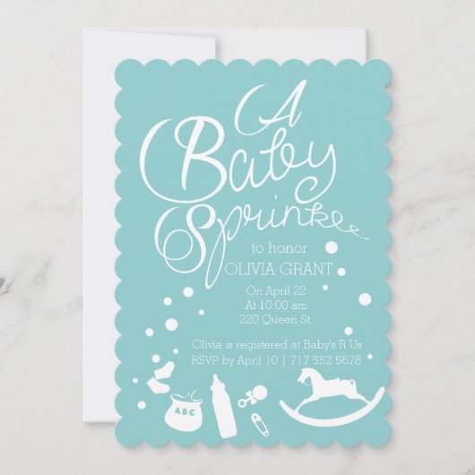 Sprinkle der Freude Einladung (Vorderseite)