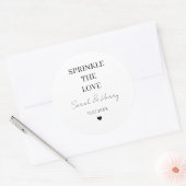 Sprinkle Die Personalisierte Hochzeit der Liebe Runder Aufkleber (Umschlag)