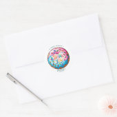 Sprinkle-Donut-Dankeschön-Sticker Runder Aufkleber (Umschlag)