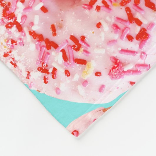 Sprinkle Donut Fleecedecke (Ecke)