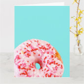 Sprinkle Donut Karte (Gelbe Blume)