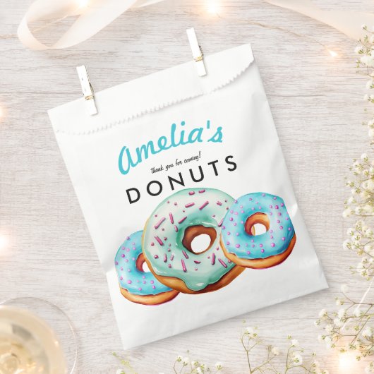 Sprinkle Donut | Niedlich Blue Baby Dusche Geschenktütchen (Ausgeschnitten)