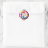Sprinkle Donut Thanks a Hole Bunch  Runder Aufkleber (Tasche)