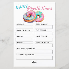 Sprinkle Donut | Vorhersage | Baby Shower Game